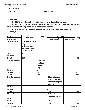 Tin học 6 - Thi học kì I